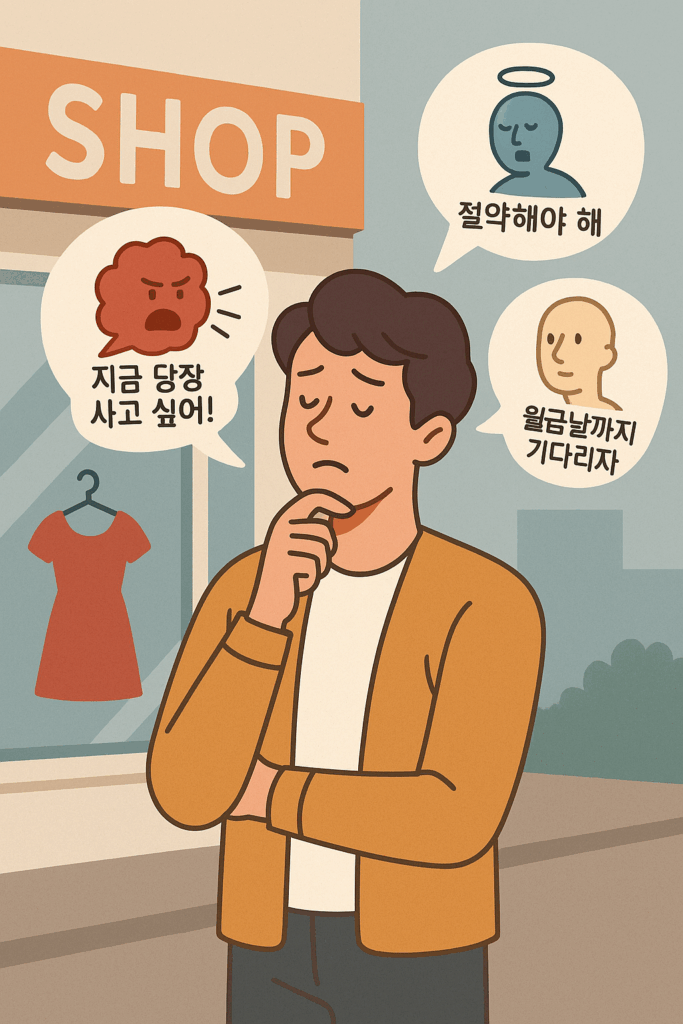 실생활 예시 이드 vs 초자아 vs 자아